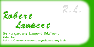 robert lampert business card